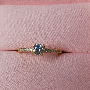 BLUSH & BAR TIANNA RING 18K YELLOW GOLD SIZE 8